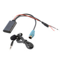 Car AUX Bluetooth Wireless Music Audio Cable + MIC for Alpine Kce-237b 123E 101E 102E 105E 117J 305S, For Alpine Kce-237b 123E
