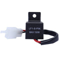 Motorcycle 2PIN with Wire Sealing Rubber Relay LED Light Control Turn Signal, 2PIN