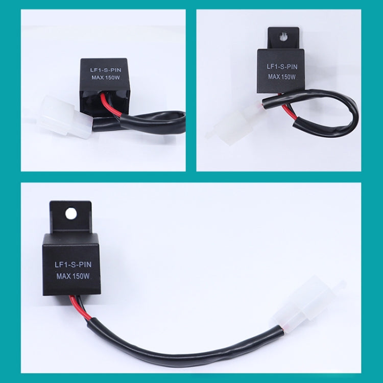 Motorcycle 2PIN with Wire Sealing Rubber Relay LED Light Control Turn Signal, 2PIN