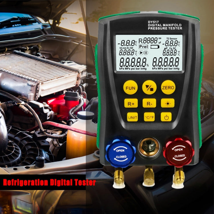 DUOYI DY517A Car Air Conditioning Diagnostic Instrument Temperature Monitor Fluoride Meter, DY517A