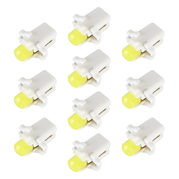 10 PCS B8.3 0.2W DC12V Wedge Instrument Panel COB LED Light Dashboard Gauge Cluster Indicator Lamp Bulb, B8.3 (Yellow Light), B8.3 (Blue Light), B8.3 (Green Light), B8.3 (Red Light), B8.3 (White Light)