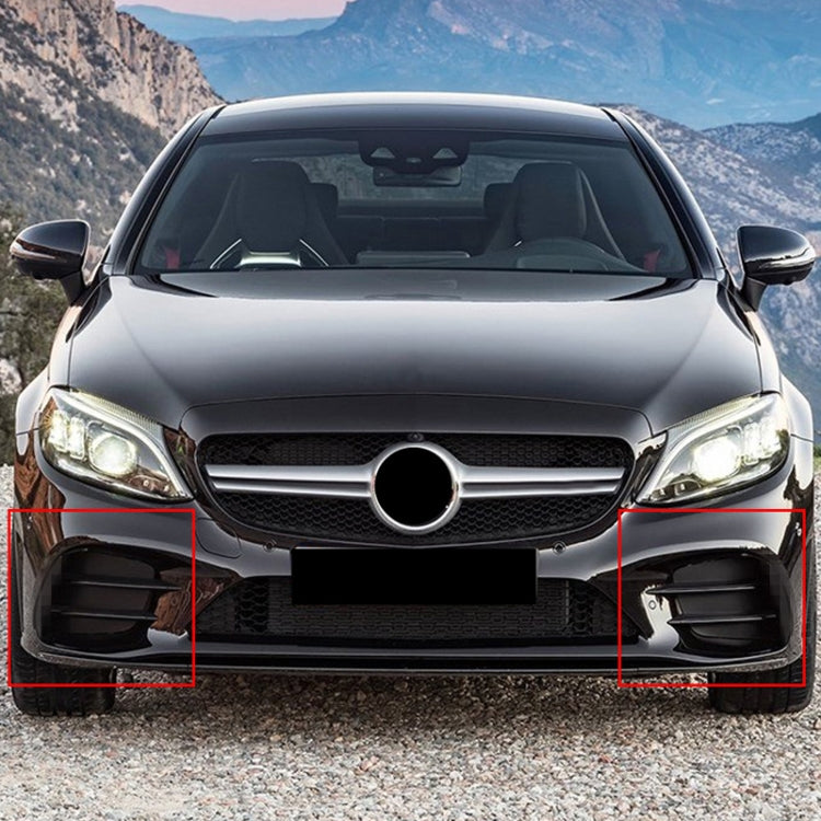 Car Air Inlet Grille Decoration Sticker Strip for Mercedes-Benz C Class C180L/C260L/C300L, Air Inlet Grille For Mercedes-Benz C Class(Black), Air Inlet Grille For Mercedes-Benz C Class(Carbon Fiber Black)