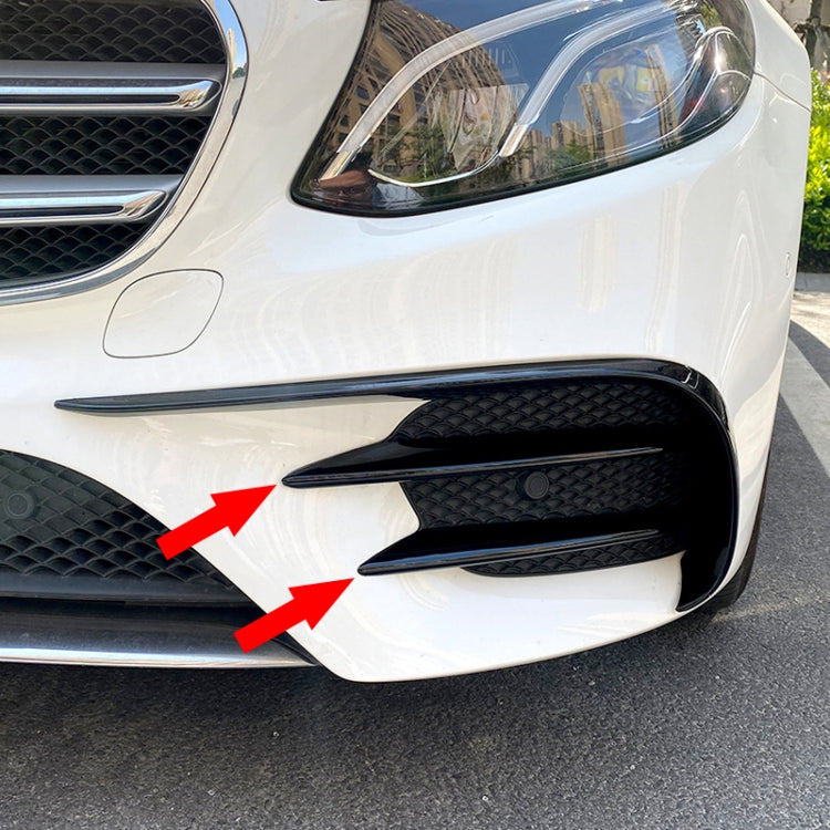 Car Front Bumper AMG Air Inlet Grille Decoration Sticker Strip for Mercedes-Benz E Class W213 2016-2020/E200/E260/E300, Air Inlet Grille For Mercedes-Benz E Class (Black), Wind Knife For Mercedes-Benz E Class(Mirror)                                    ...
