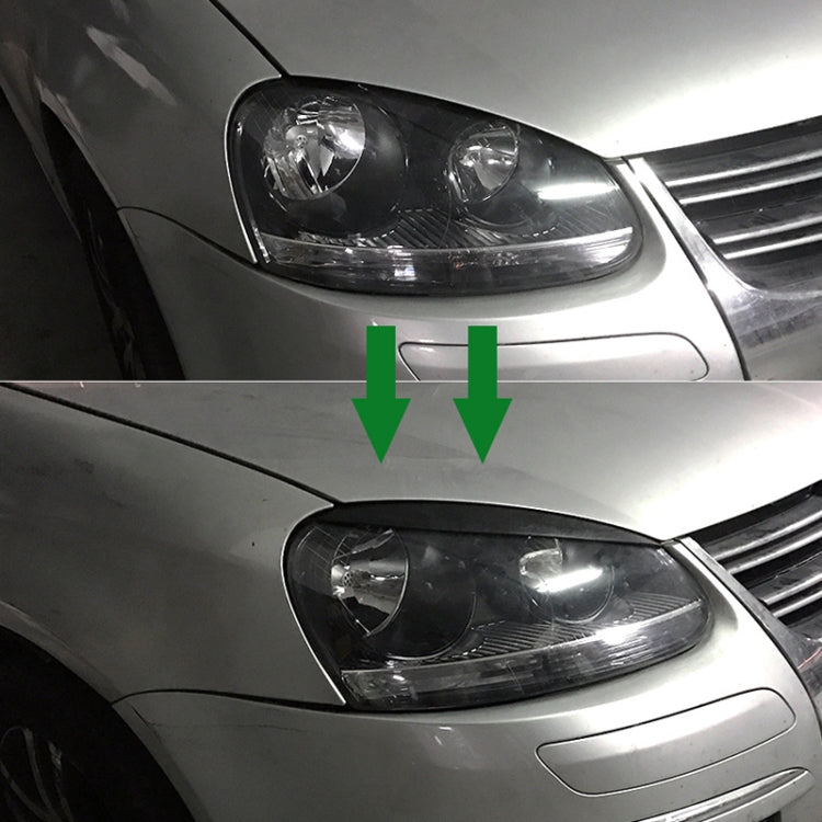 Car Headlight Eyebrow Decoration Sticker for Volkswagen Golf 5, Headlight Eyebrow For Volkswagen Golf 5 (Black), Headlight Eyebrow For Volkswagen Golf 5 (Carbon Fiber Black)