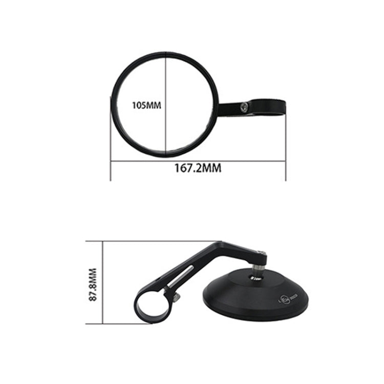 SF-166 Motorcycle Rearview Mirror Handle Reflective Mirror, SF-166