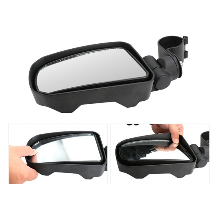 Pair All-terrain Vehicles Wide Field View 1.75 inch Rearview Mirror Side Reflector Mirror for UTV / ATV, UTV-23 1.75 inch