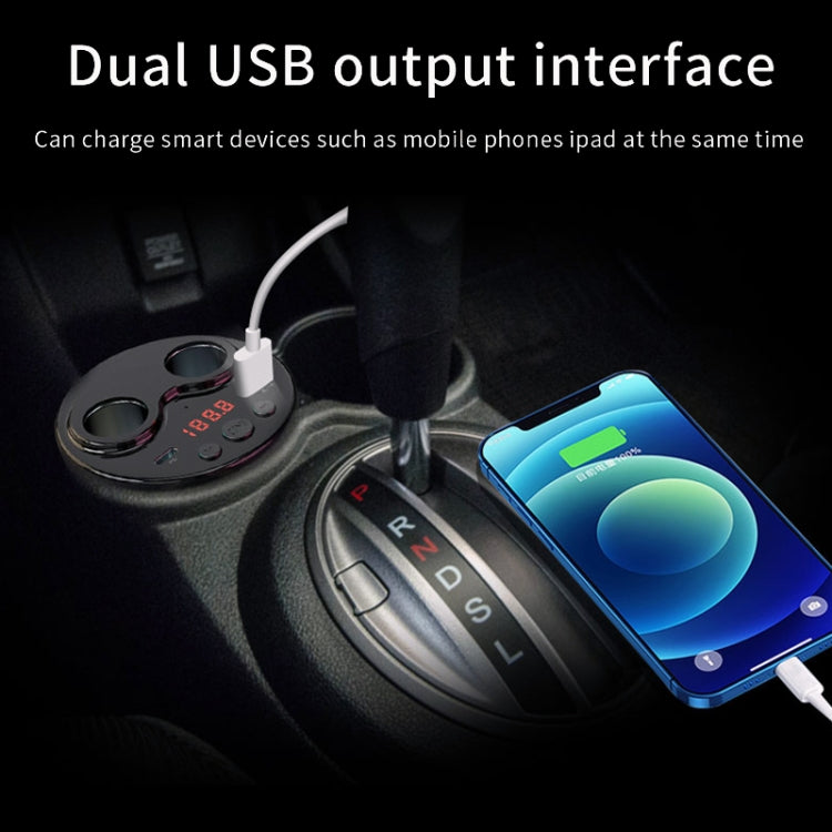 G63 Car Multi-function Bluetooth Charger Cup Support Hands-free Call / USB Charging / Navigation Broadcast, with Remote Control, with Remote Control