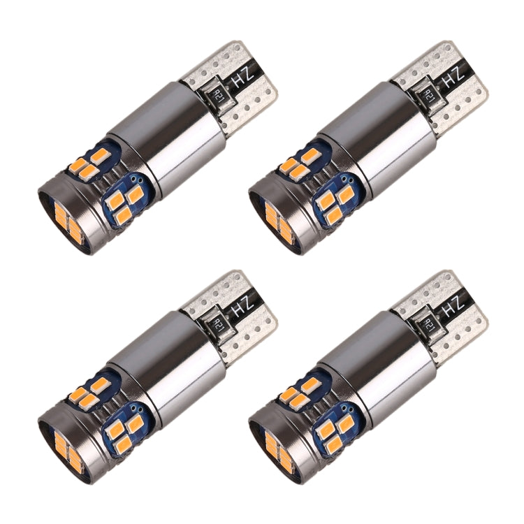 4 PCS T10 DC12V / 2.5W Car Clearance Light 18LEDs SMD-3020 Lamp Beads, 18LEDs SMD-3020 (Yellow Light), 18LEDs SMD-3020 (Ice Blue Light), 18LEDs SMD-3020 (Blue Light), 18LEDs SMD-3020 (Pink Light), 18LEDs SMD-3020 (White Light)