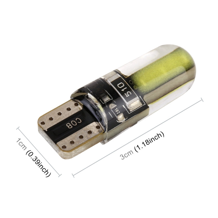 10 PCS T10 DC12V / 1W Car Clearance Light COB Lamp Beads, COB (White Light), COB (Yellow Light), COB (Ice Blue Light), COB (Blue Light), COB (Pink Light), COB (Green Light), COB (Red Light)