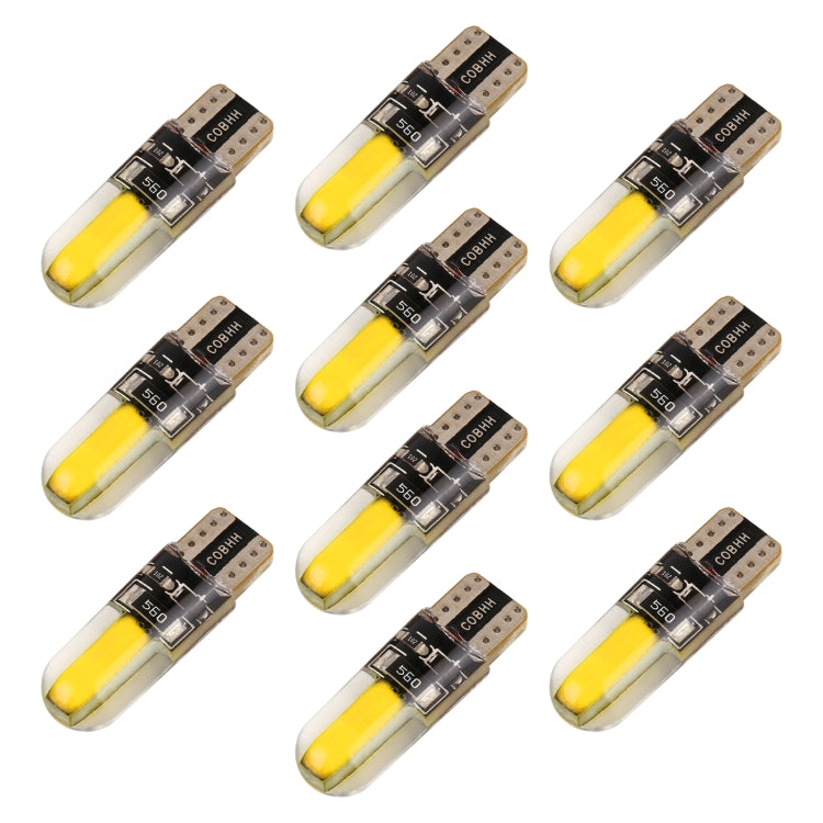 10 PCS T10 DC12V / 1W Car Clearance Light COB Lamp Beads, COB (Red Light), COB (White Light), COB (Yellow Light), COB (Ice Blue Light), COB (Blue Light), COB (Pink Light), COB (Green Light)