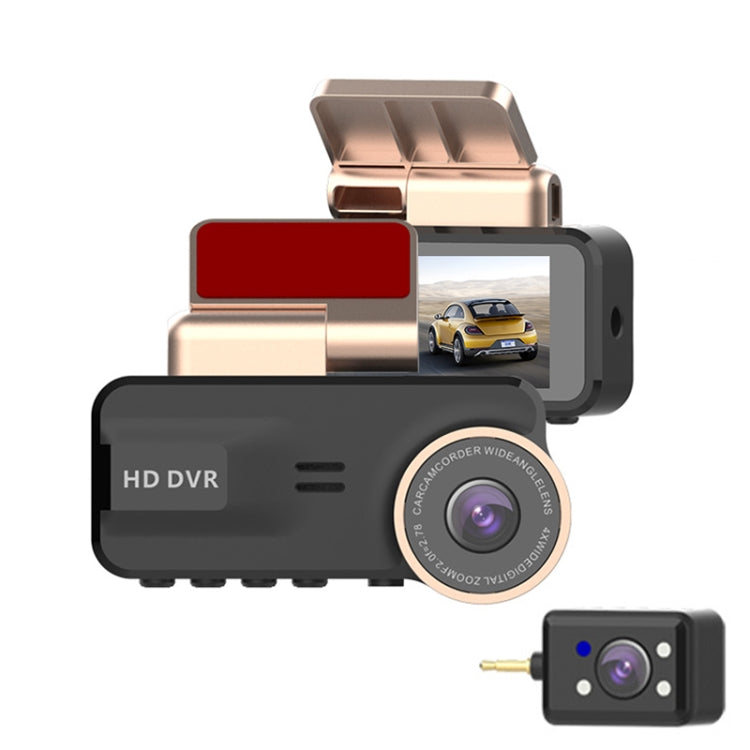 F22 3.16 inch 1080P HD Night Vision Driving Recorder, Standard Version with In-car View Camera, F22 Standard Version with In-car View Camera