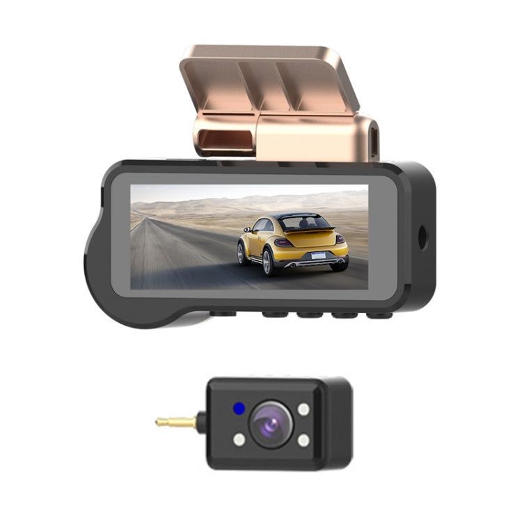 F22 3.16 inch 1080P HD Night Vision Driving Recorder, Standard Version with In-car View Camera, F22 Standard Version with In-car View Camera