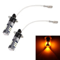 1 Pair H3 DC12V / 5W Car LED Fog Light with 42LEDs SMD-2016 Lamp Beads, H3 (Yellow Light), H3 (White Light)