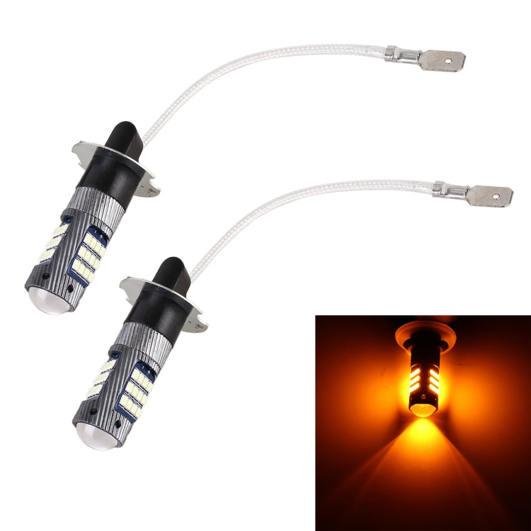 1 Pair H3 DC12V / 5W Car LED Fog Light with 42LEDs SMD-2016 Lamp Beads, H3 (Yellow Light), H3 (White Light)