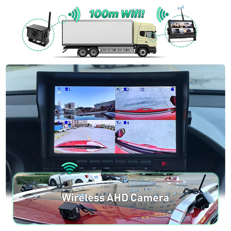 PZ710-W 7 inch Car Digital Wireless Rear-view Split-screen Monitor Single Record, PZ710-W Single Record