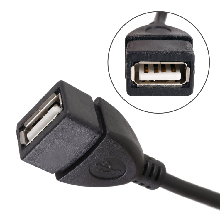 10 PCS Car OTG Head to USB Cable, Cable Length: 80cm, 80cm