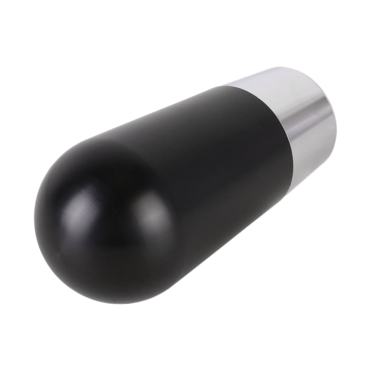 Universal Car Small Ellipsoid Resin + Carbon Fiber Metal Gear Shift Knob, Small Ellipsoid (Black), Small Ellipsoid (White)