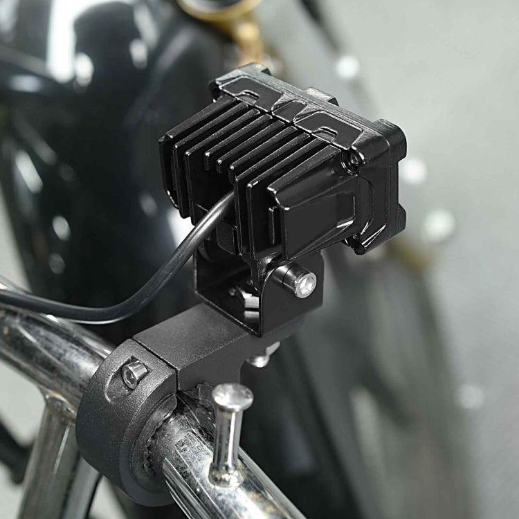ZH-1583A1 External Waterproof Double Lamp Bead LED Headlight Square Dragon Button Type, ZH-1583A1