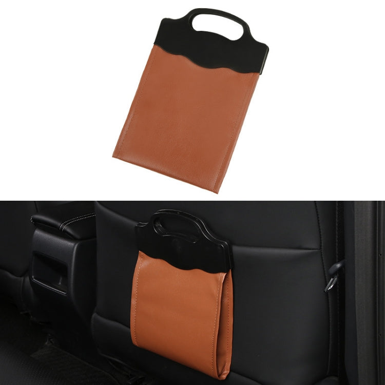 Car Multi-functional Hanging Front Trash Can with LED Light, 28 x 18cm, 28 x 18cm (Brown), 28 x 18cm (Wine Red), 28 x 18cm (Beige), 28 x 18cm (Coffee), 28 x 18cm (Black)