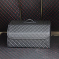 Car Trunk Foldable Storage Box, Checkered Large Size: 54 x 32 x 30cm, Checkered 54 x 32 x 30cm (Beige), Checkered 54 x 32 x 30cm (Black Red)