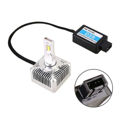 1 Pair D Series D3S Car HID Ballast to LED Headlight DC12V 35W 6000K 7000LM, CSP Lamp Bead, D3S