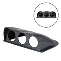 Car 52mm 3 Holes Dash Gauge Meter Pod Mount Holder, Carbon Fiber, 3 Holes, Carbon Fiber