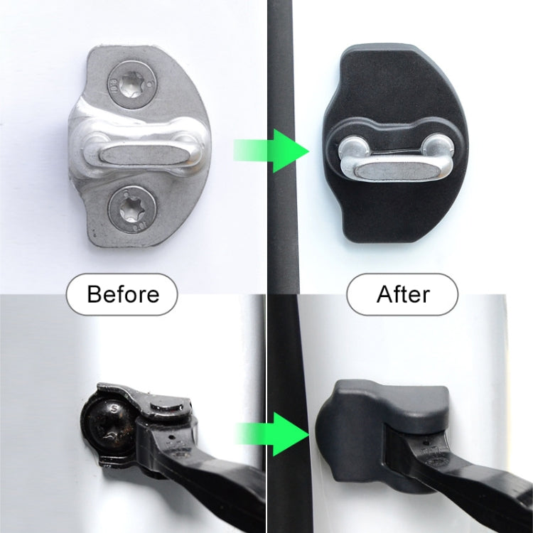 Car Door Lock Cover + Limiter Cover for Tesla Model Y, For Tesla Model Y