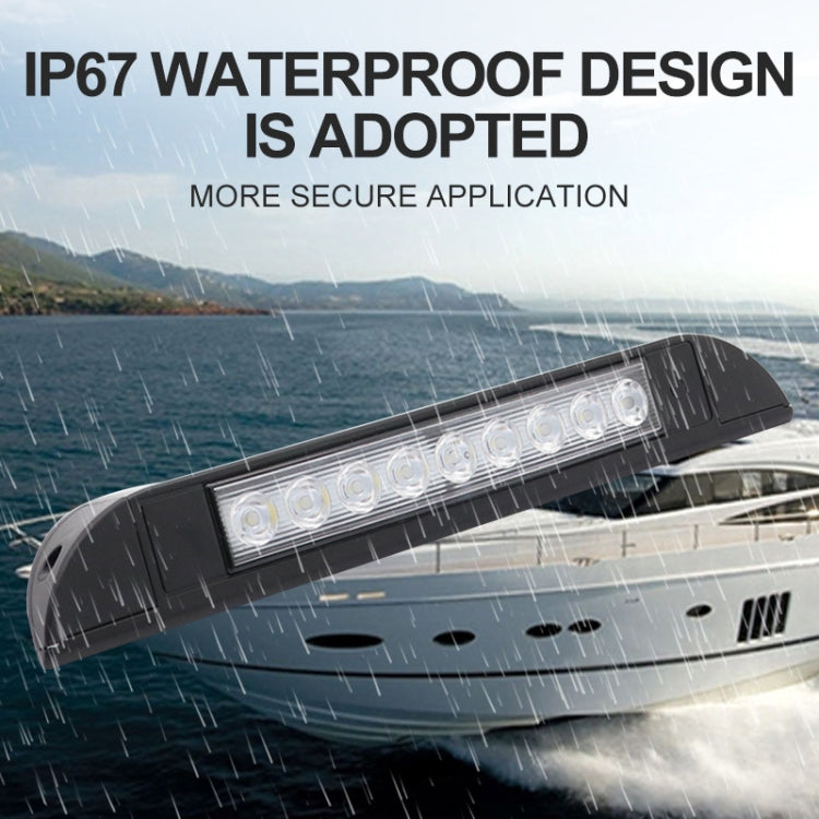RV / Yacht Awning LED Strip Light DC12-28V with 18 LEDs Lamp Beads, 18 LEDs (Black), 18 LEDs (White)