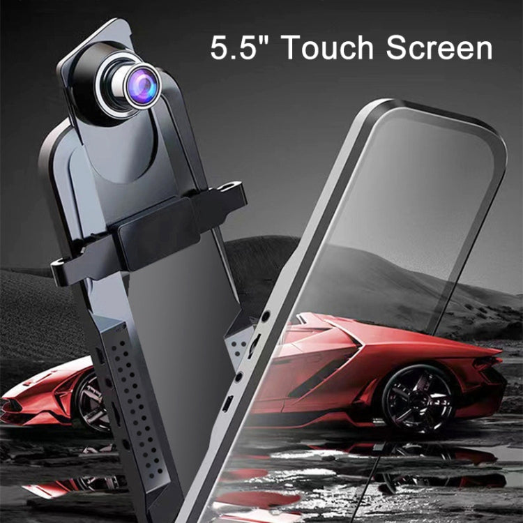 K5 5.5 inch Car Streaming Media Double Recording Starlight Night Vision Driving Recorder, 5.5 inch Double Recording