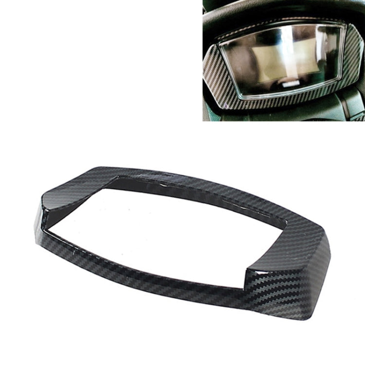 Motorcycle Carbon Fiber Instrument Trim Cover for Yamaha NMAX155 2020-2021, Instrument Trim Cover