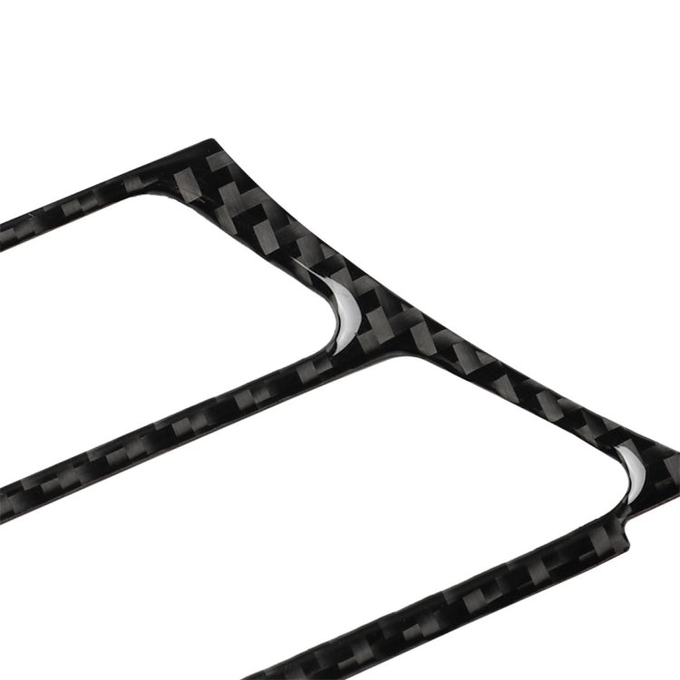 4 PCS Carbon Fiber Car Central Control Instrument Outlet Decorative Sticker for Tesla Model X, Suitable for Left Driving, Central Control Instrument Outlet