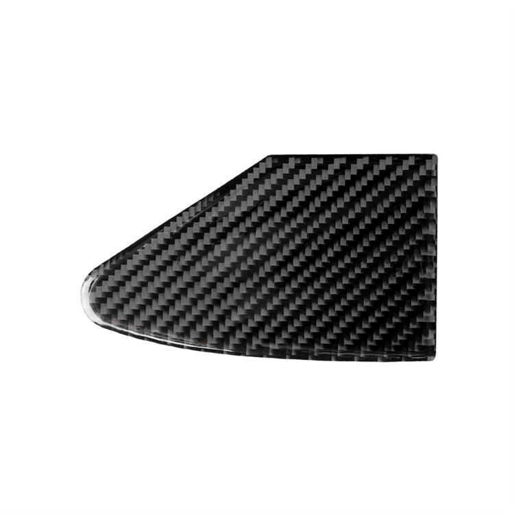 Carbon Fiber Car Charging Port Panel Decorative Sticker for Tesla Model X, Suitable for Left Driving, Charging Port Panel
