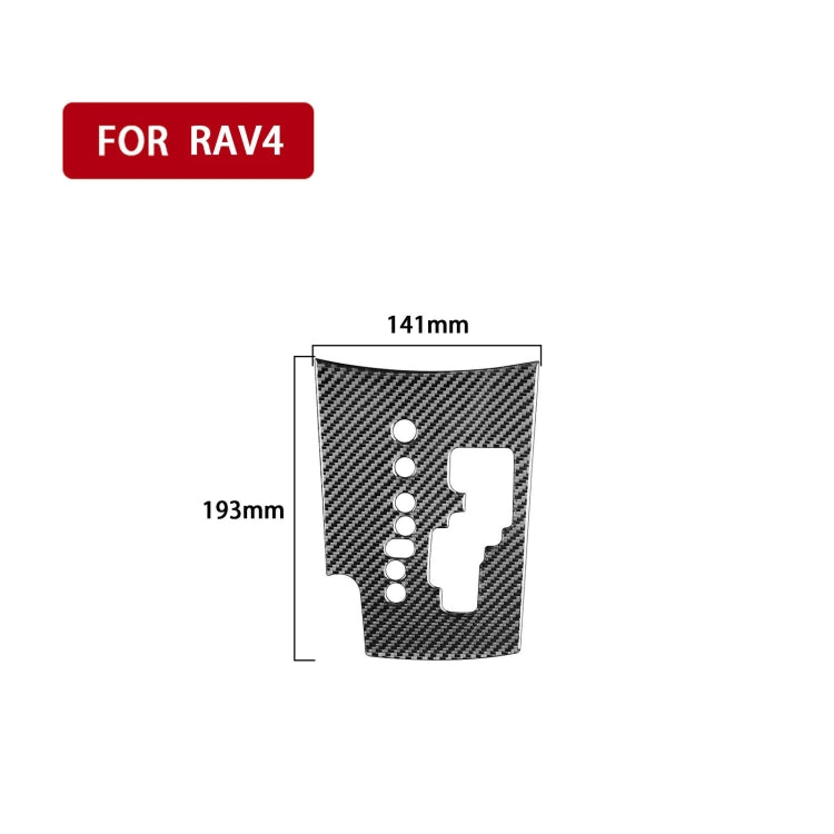 Carbon Fiber Car Gear Panel Decorative Sticker for Toyota Old RAV4 2006-2013,Left Drive, Gear Panel ,Left Drive