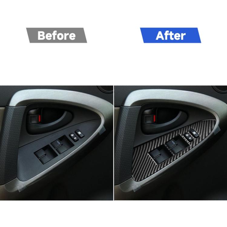Carbon Fiber Car Lifting Panel Decorative Sticker for Toyota Old RAV4 2006-2013,Left Drive, Lifting Panel ,Left Drive