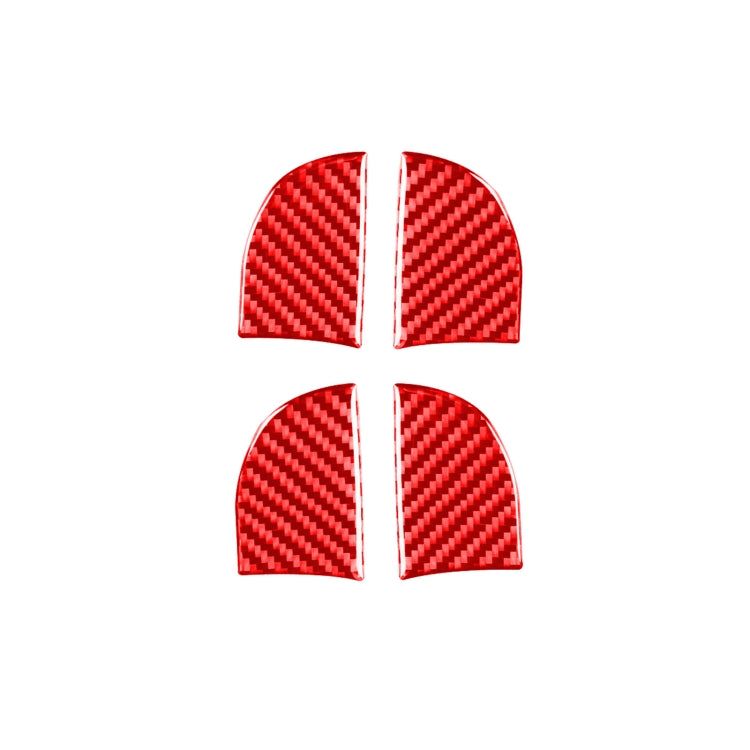 4 PCS / Set Carbon Fiber Car Inner Door Bowl Decorative Sticker for Toyota Corolla 2014-2018,Left and Right Drive Universal, Inner Door Bowl