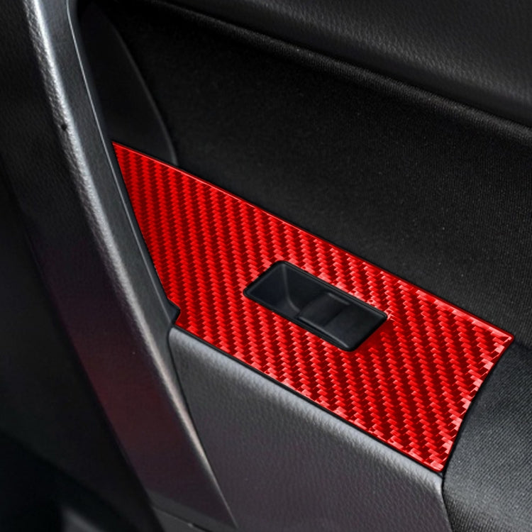 4 PCS / Set Carbon Fiber Car Lifting Decorative Sticker for Toyota Corolla 2014-2018,Left Drive, Lifting,Left Drive