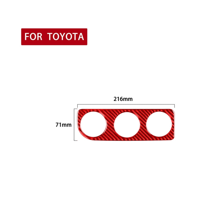 Carbon Fiber Car Air Conditioner Switch Panel B Decorative Sticker for Toyota Corolla 2014-2018,Right Drive, Air Conditioner Switch Panel B,Right Drive