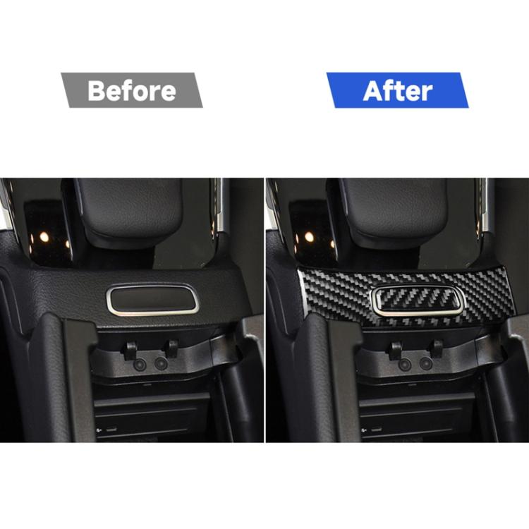 2 PCS / Set Carbon Fiber Car Armrest Box Switch Decorative Sticker for Mercedes-Benz B-Class 2019 / GLB 2020,Left and Right Drive Universal, Armrest Box Switch