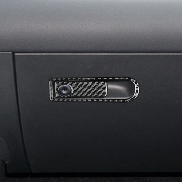 2 PCS / Set Carbon Fiber Car Glove Box Switch Decorative Sticker for Mercedes-Benz B-Class 2019 / GLB 2020,Left and Right Drive Universal, Glove Box Switch