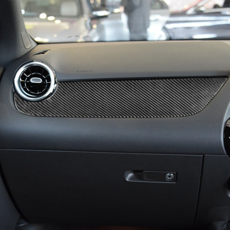 Carbon Fiber Car Co-pilot Control Panel Decorative Sticker for Mercedes-Benz B-Class 2019 / GLB 2020,Right Drive, Co-pilot Control Panel,Right Drive