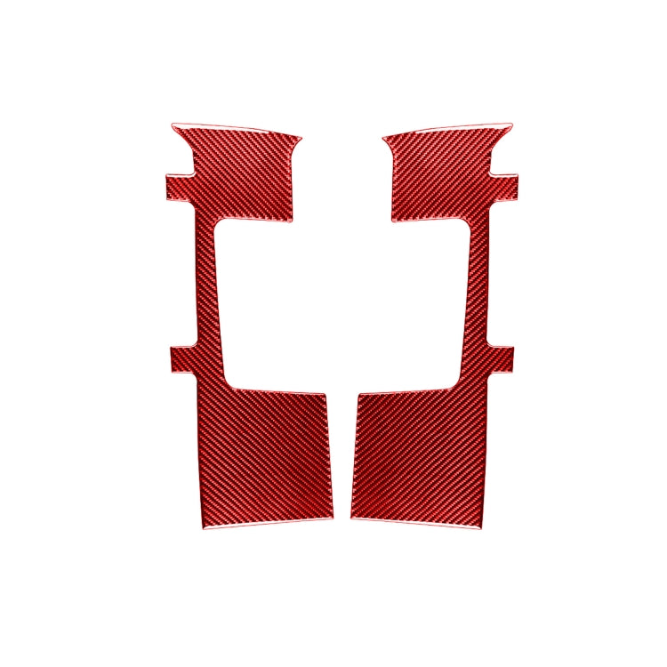 2 PCS / Set Carbon Fiber Car Seat Belt Panel Decorative Sticker for Toyota Tundra 2014-2018,Left and Right Drive Universal, Seat Belt Panel