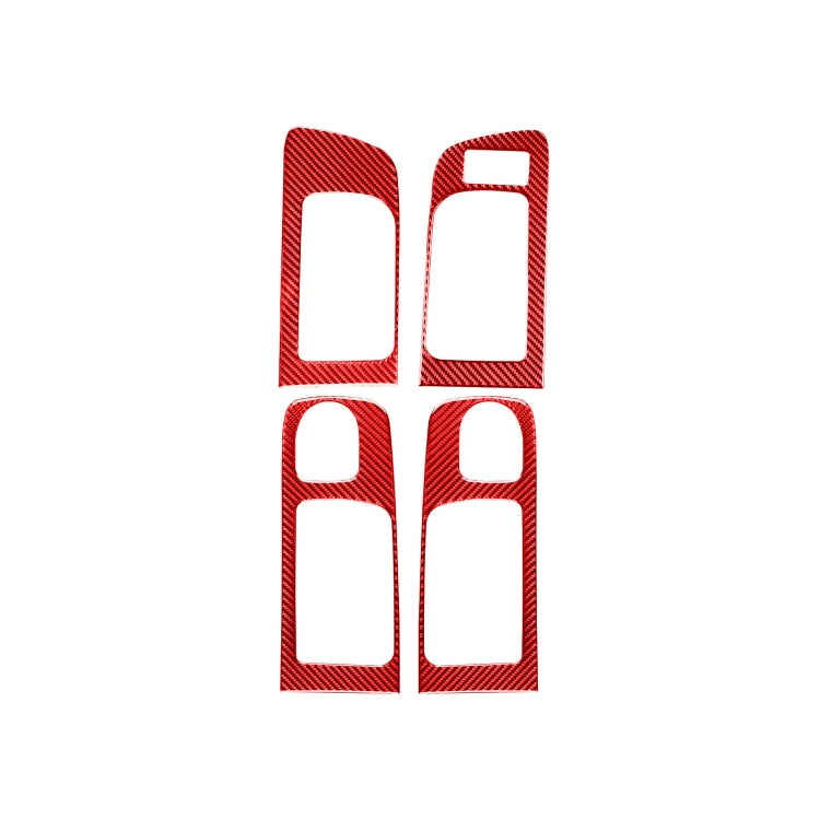 4 PCS / Set Carbon Fiber Car Door Inner Handle Decorative Sticker for Toyota Tundra 2014-2018,Right Drive, Door Inner Handle ,Right Drive