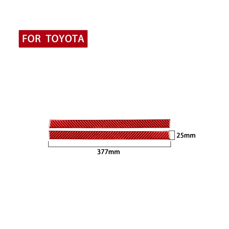 2 PCS / Set Carbon Fiber Car Rearview Mirror Anti Chafing Strip Decorative Sticker for Toyota Tundra 2014-2018,Left and Right Drive Universal, Rearview Mirror Anti Chafing Strip