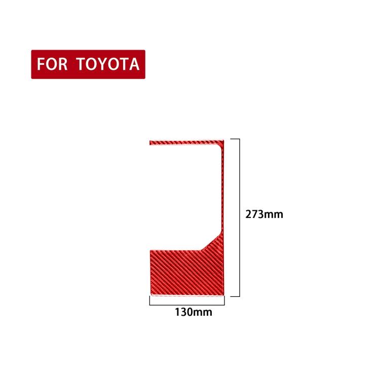 Carbon Fiber Car Gear Outer Frame Decorative Sticker for Toyota Tundra 2014-2018,Left and Right Drive Universal, Gear Outer Frame