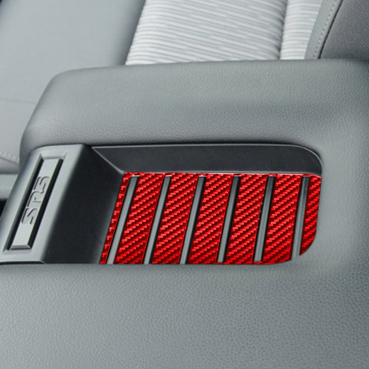 Carbon Fiber Car Armrest Box Slot Pad Decorative Sticker for Toyota Tundra 2014-2018,Left and Right Drive Universal, Armrest Box Slot Pad