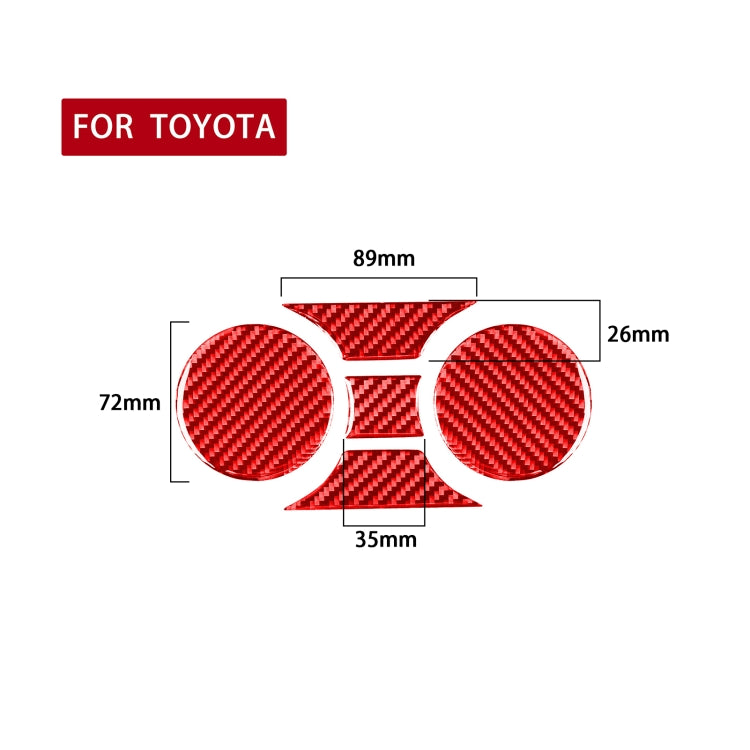 Carbon Fiber Car Central Control Cup Holder Panel Decorative Sticker for Toyota Tundra 2014-2018,Left and Right Drive Universal, Central Control Cup Holder Panel