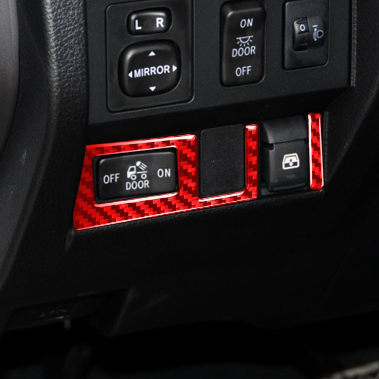 2 PCS / Set Carbon Fiber Car Headlight Switch Ring Decorative Sticker for Toyota Tundra 2014-2018,Left and Right Drive Universal, Headlight Switch Ring