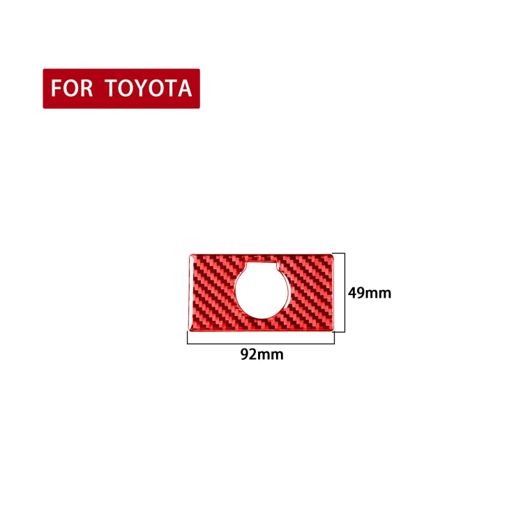 Carbon Fiber Car Rear Cigarette Lighter Switch Decorative Sticker for Toyota Tundra 2014-2018,Left and Right Drive Universal, Rear Cigarette Lighter Switch