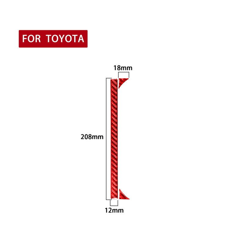 3 PCS / Set Carbon Fiber Car Central Control Cup Holder Decorative Sticker for Toyota Tundra 2014-2018,Left Drive, Central Control Cup Holder,Left Drive