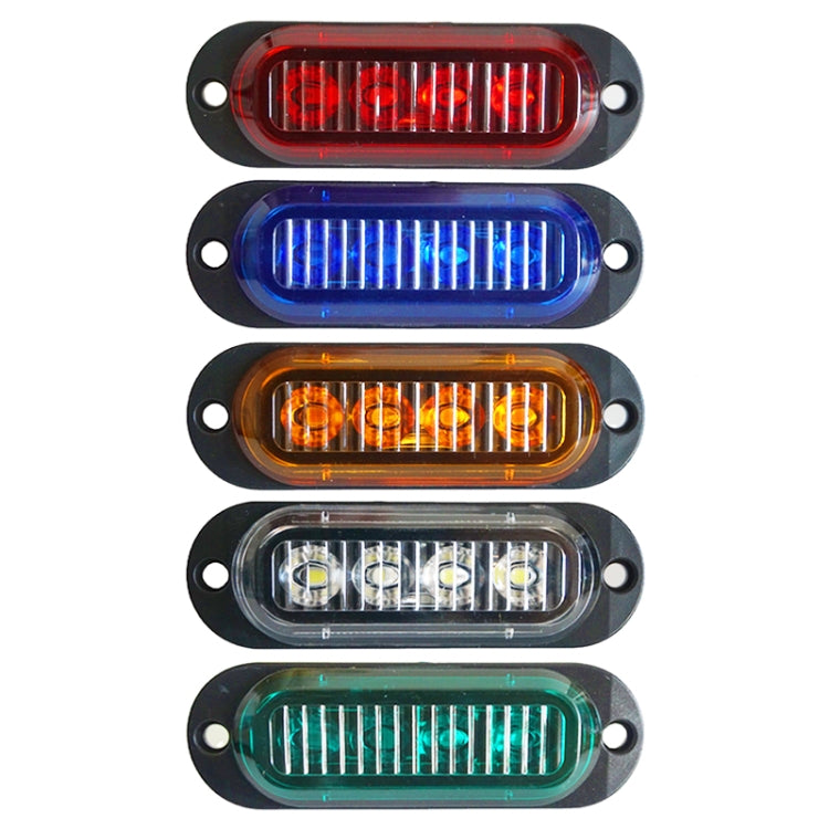 5 PCS MK-087 Car / Truck 4LEDs Side Marker Indicator Lights Bulb Lamp, MK-087(Yellow Light), MK-087(Blue Light), MK-087(Green Light), MK-087(Red Light), MK-087(White Light)